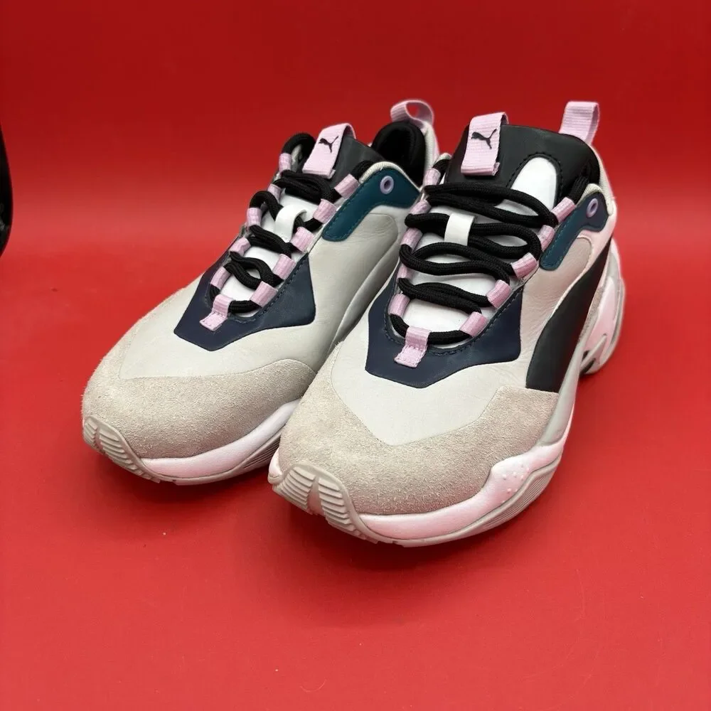 Puma Woman's Thunder Rive Droite deep Lagoon/Orchid Bloom Sneakers Size 7.5